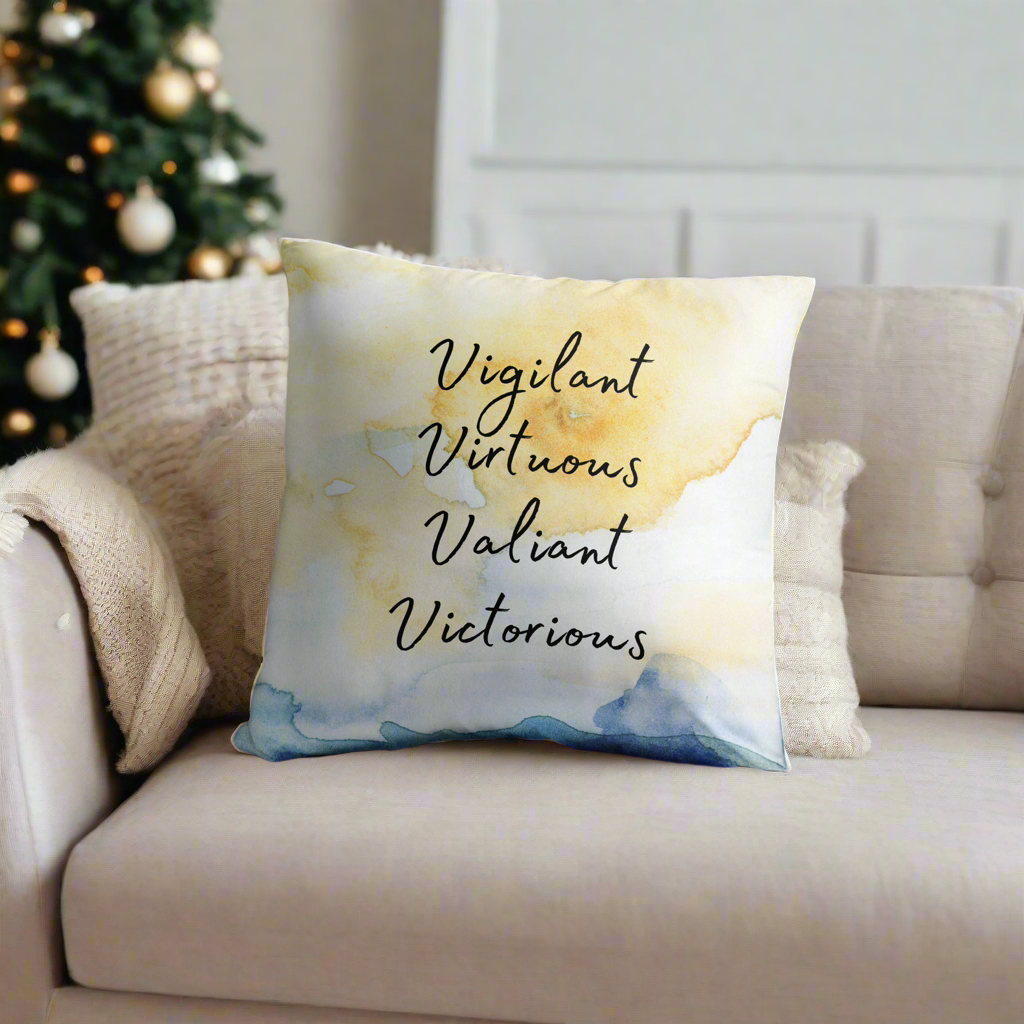 Victorious Throw Pillow - Empowering Home Décor