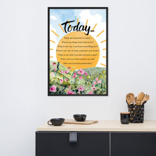 "Today" Framed Art