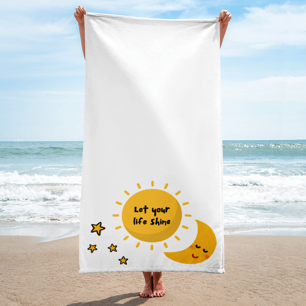 Sun, Moon, & Stars Beach Towel