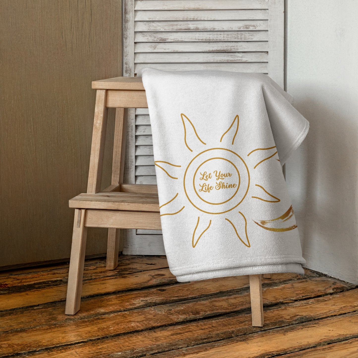 "Let Your Life Shine" Beach Towel